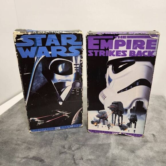 Star Wars - A New Hope & The Empire Strikes Back Fox Video VHS Release - Picture 1 of 5
